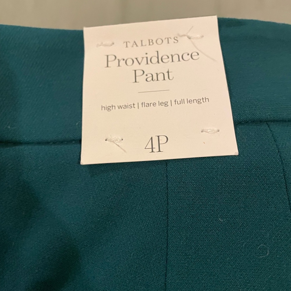 Talbots Deep Teal Petite Trousers - Picture 2 of 4